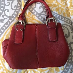 Tignanello Red Leather Handbag (Never Used!)